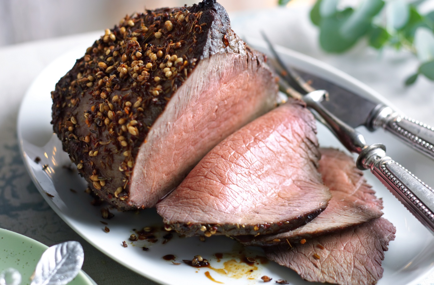 Spice encrusted roast beef recipe