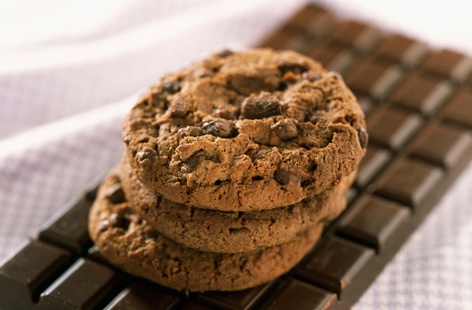 Nothing says I love you like a batch of cookies. Try this chocolate classic next time you're looking for gift ideas or are looking for something to do with the kids. Here the cookie dough is rolled into a sausage then chilled the fridge before being cut into thick rounds.