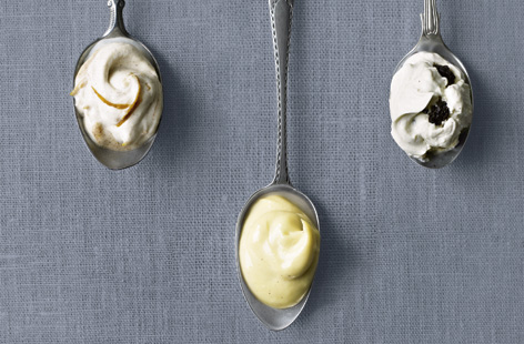 Orange, honey and cinnamon cream