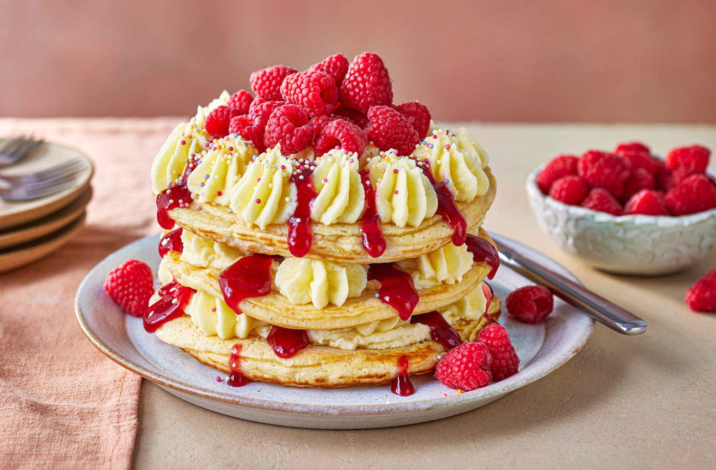 Birthday cake pancakes recipe