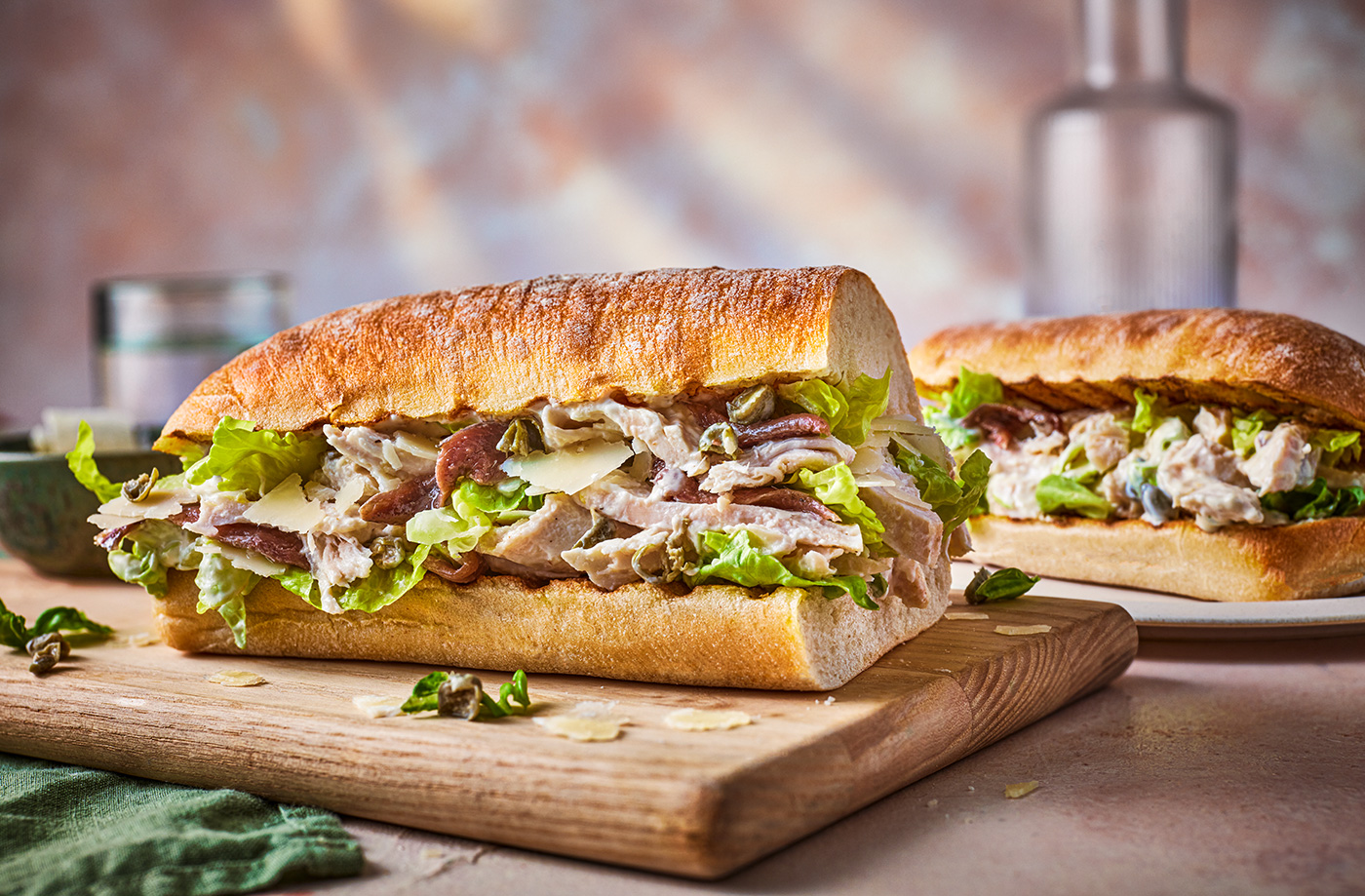 Chicken Caesar ciabatta sandwich recipe