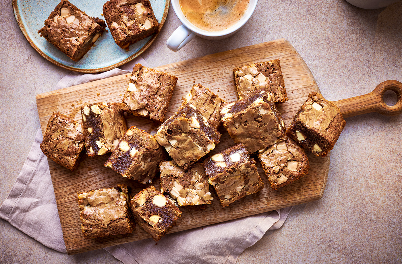 Spiced latte blondies recipe