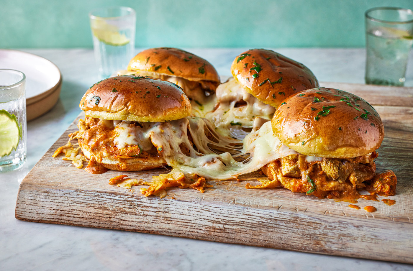 Butter chicken pull-apart sliders recipe