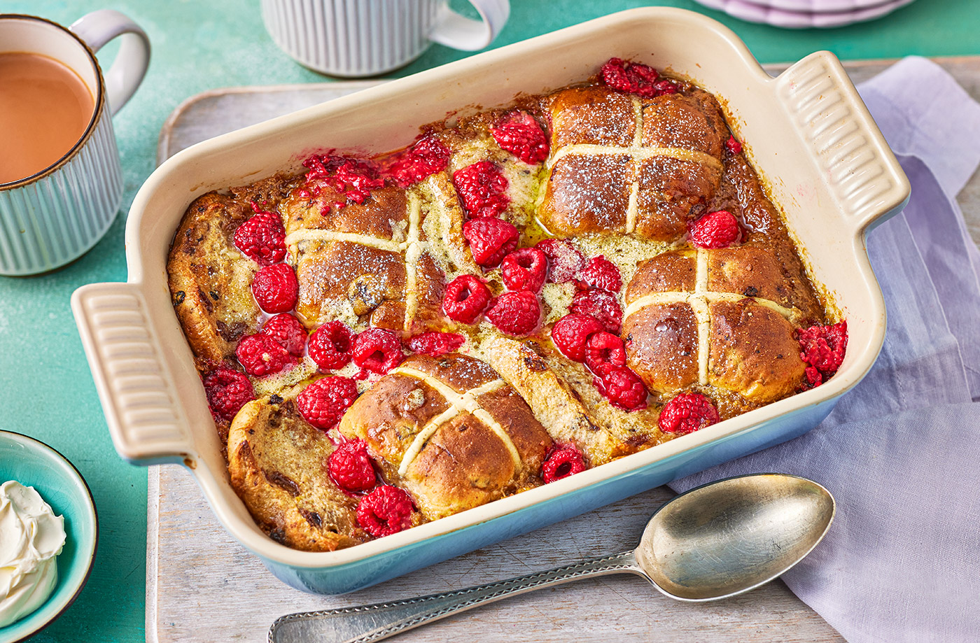 Nina Parker's hot cross bun Italian pudding recipe