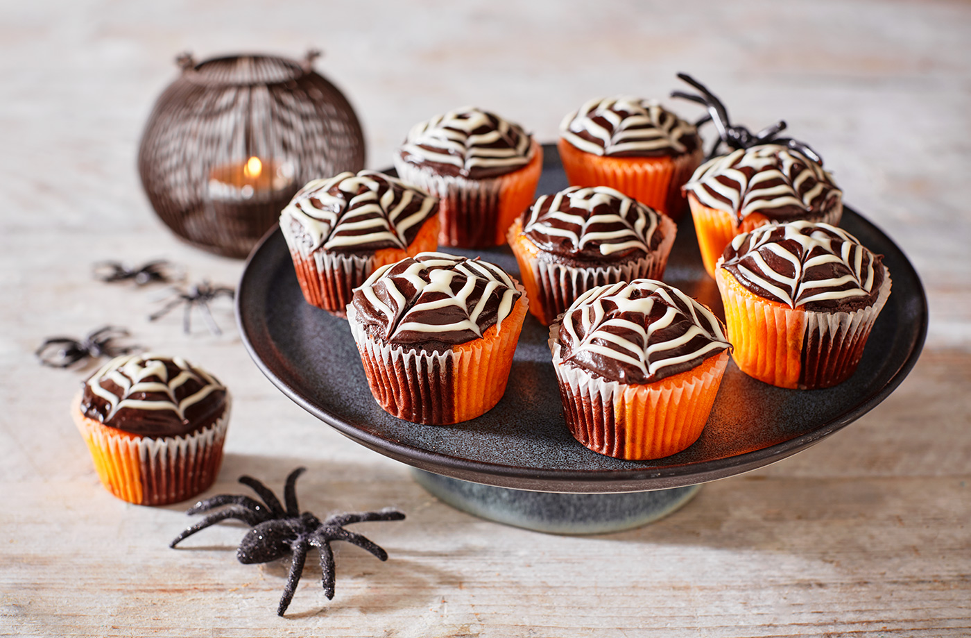 Spiderweb cakes recipe