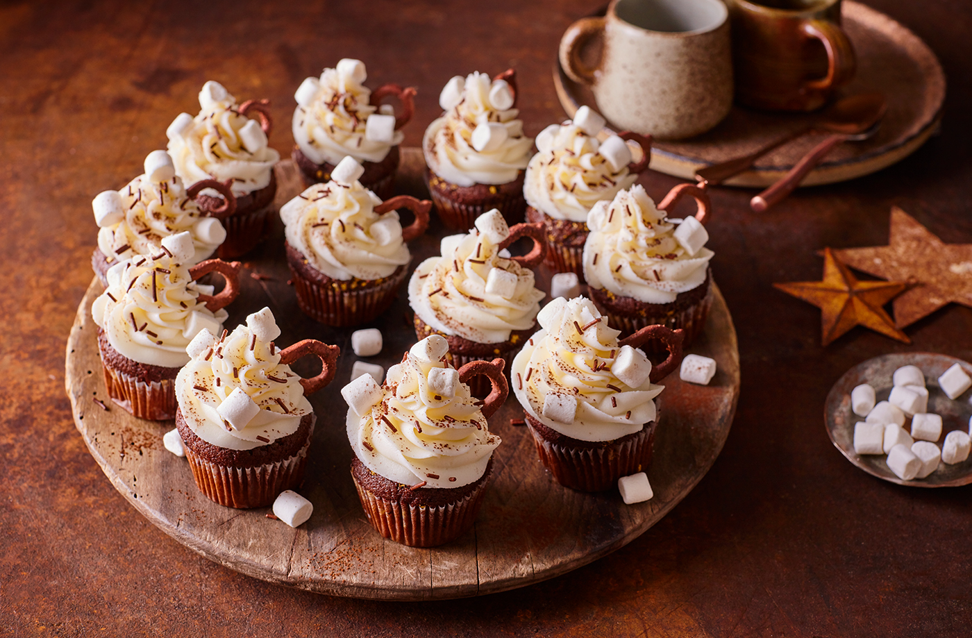 Hot chocolate cupcakes recipe