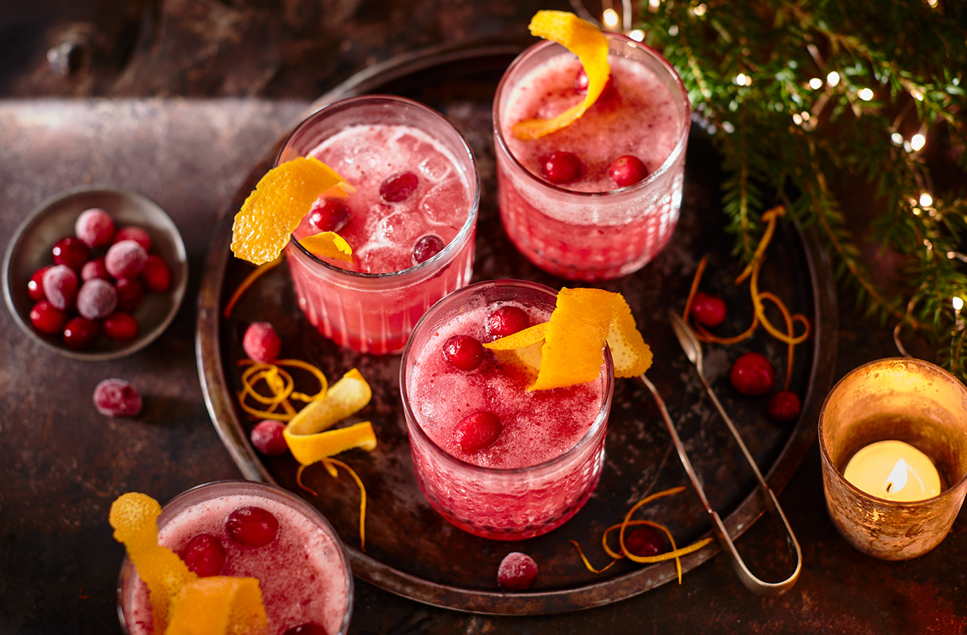 Frosted cranberry slushies recipe