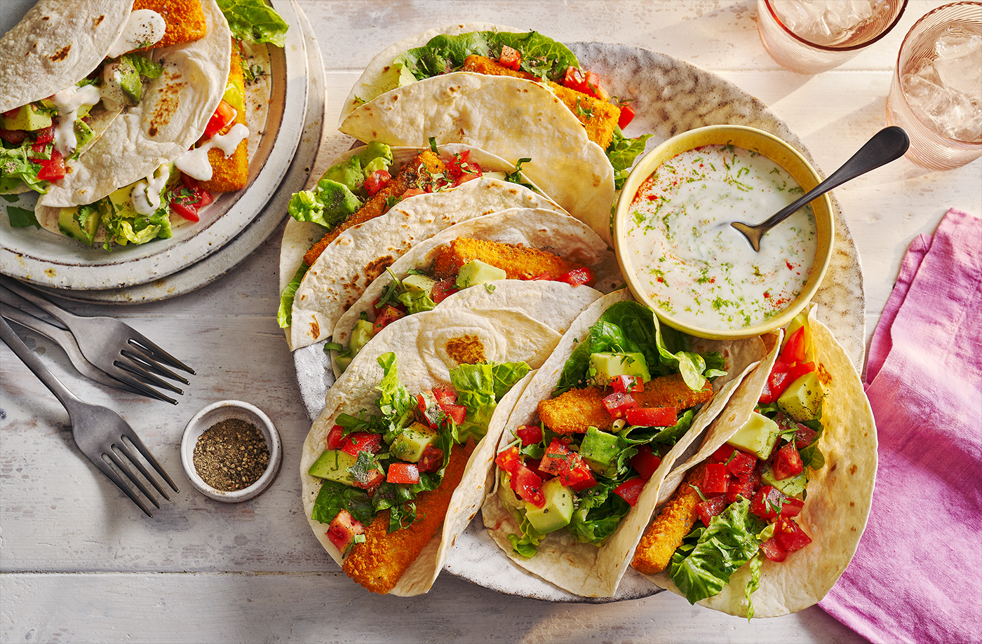 Cheat's Baja fish tacos recipe
