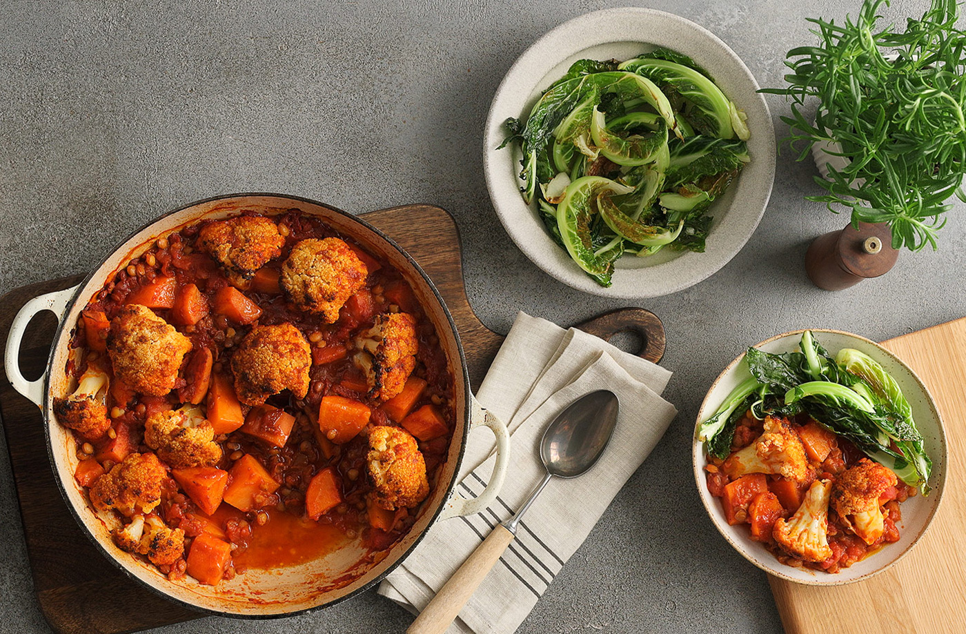 5-ingredient smoky cauliflower one-pot recipe