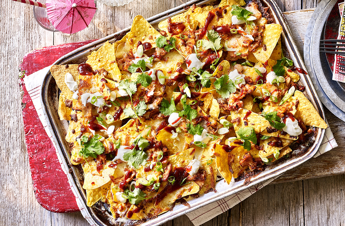 BBQ chicken nachos recipe