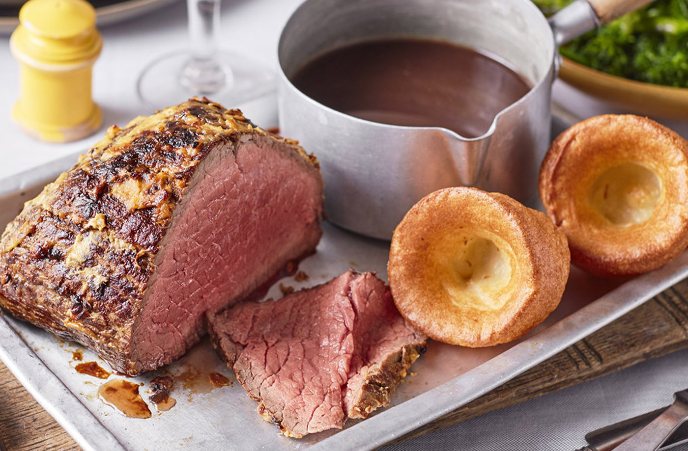 Roast beef with horseradish mash recipe