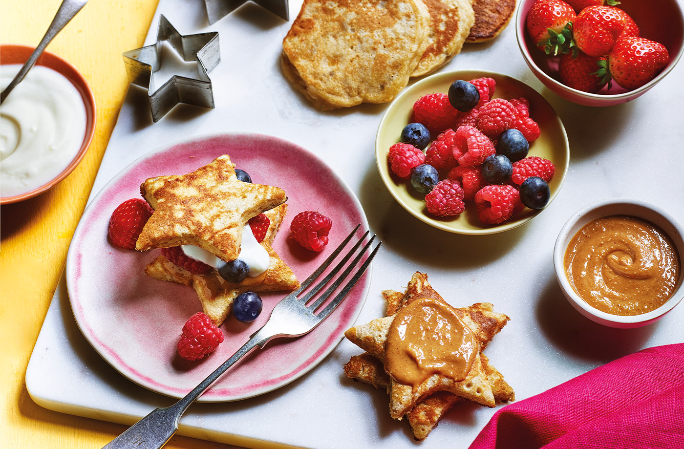 Banana pancake sandwiches recipe
