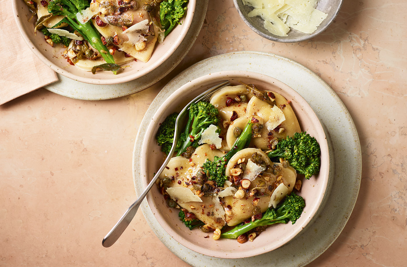 Sage and brown butter sauce with toasted hazelnuts recipe