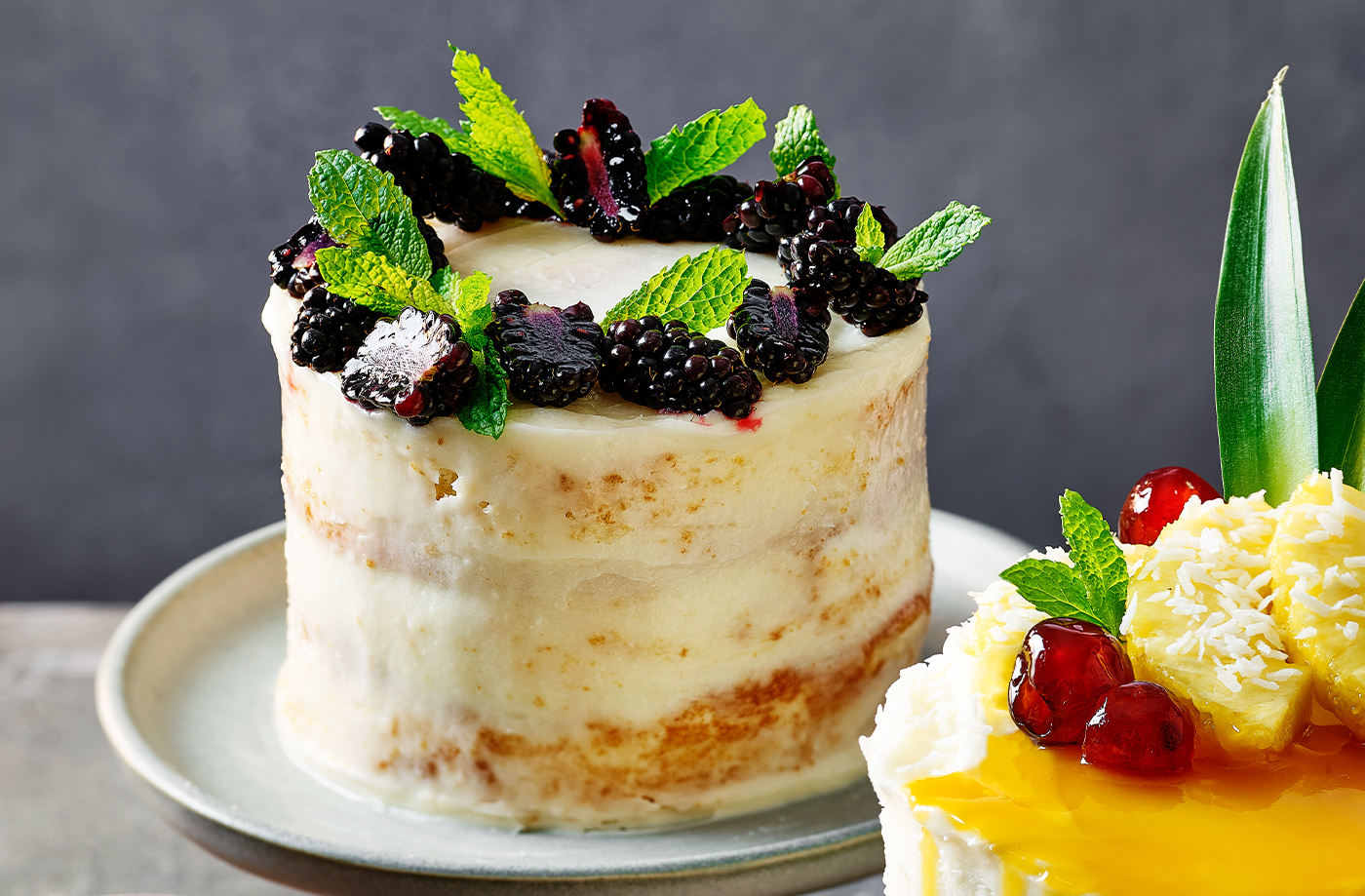 Berry and coconut cake recipe