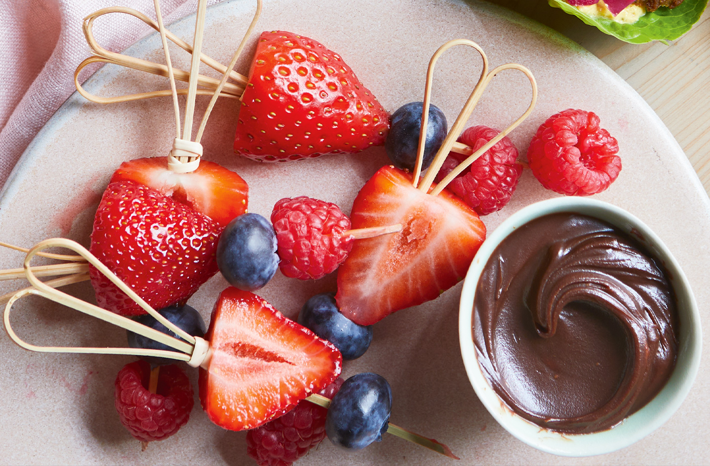Berry skewers recipe