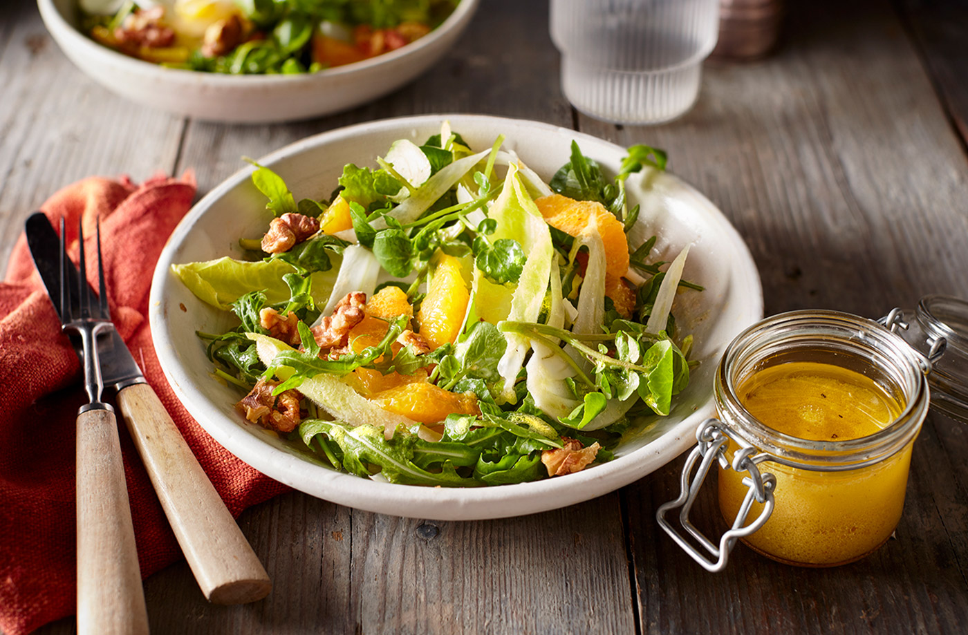 Bitter leaf salad with olive oil dressing recipe