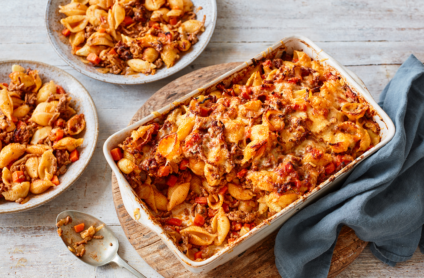 Bolognese pasta bake recipe