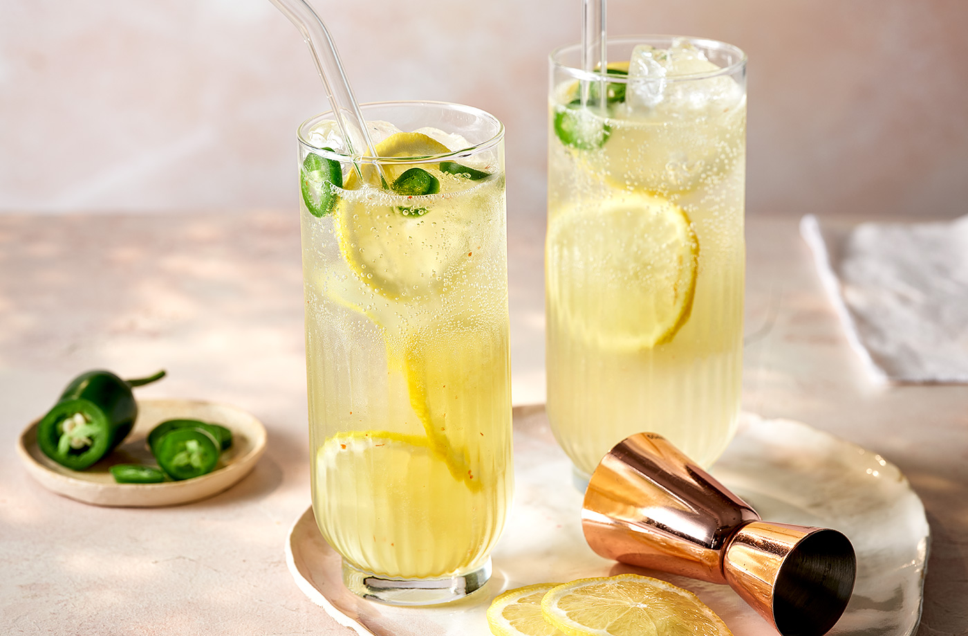 Boozy spiced lemonade recipe