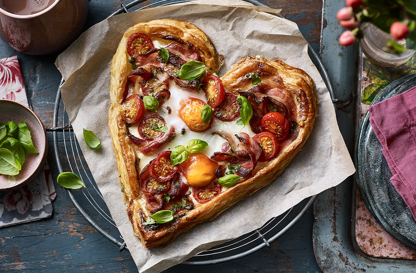 Breakfast heart tart recipe