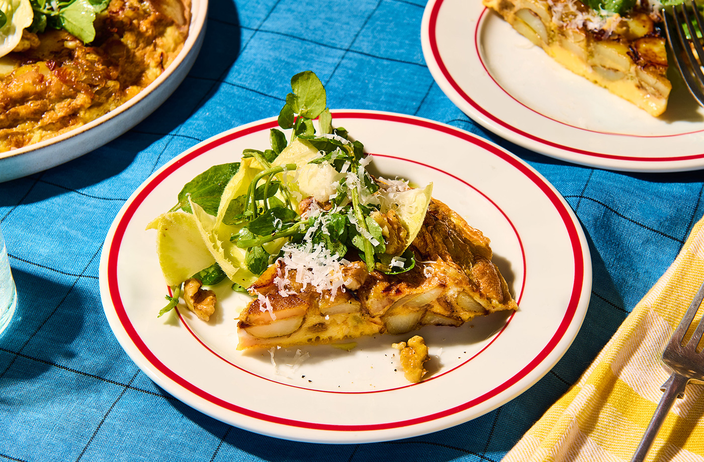Brown butter Jersey Royal frittata recipe