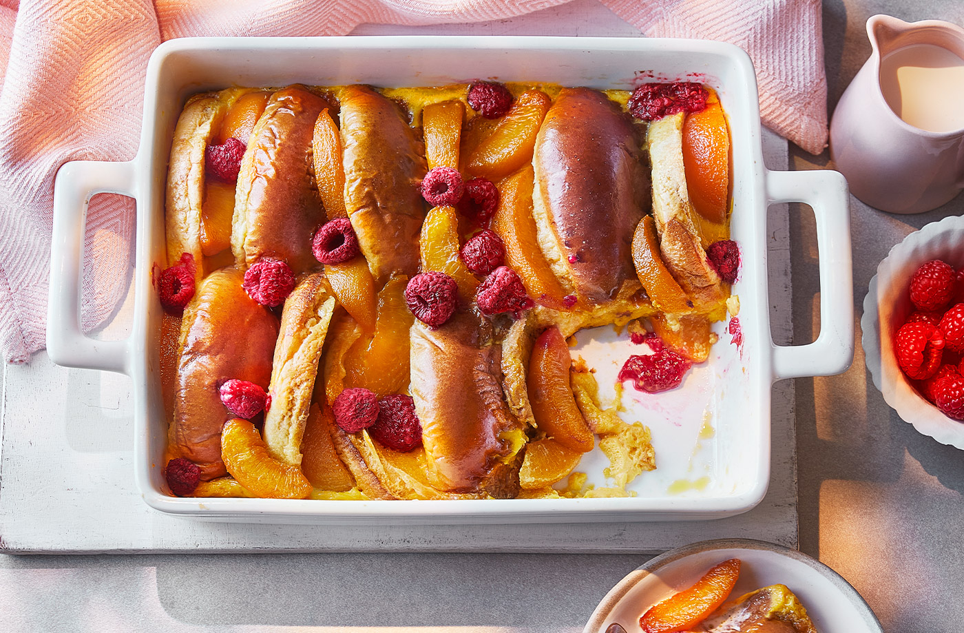 Burger bun bread and butter pudding recipe