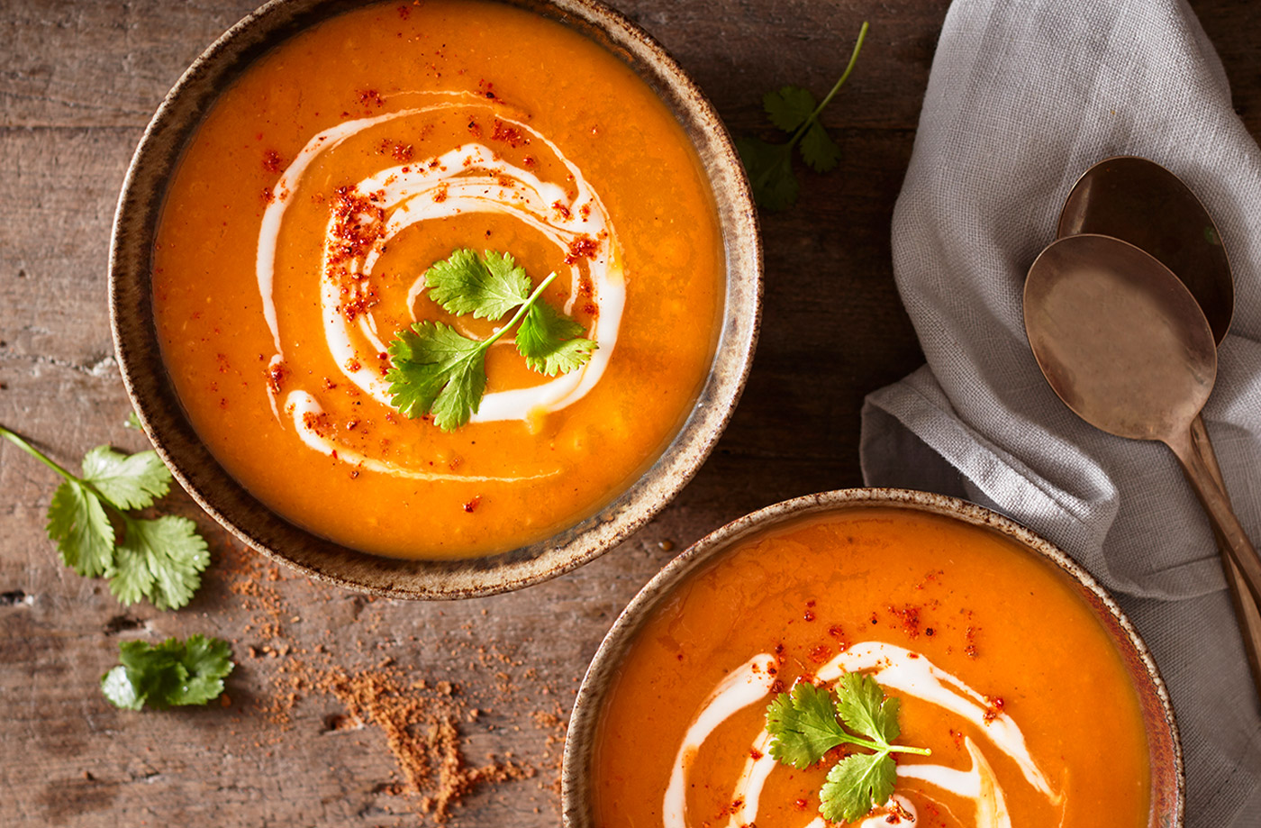 Cajun-spiced butternut squash soup  recipe