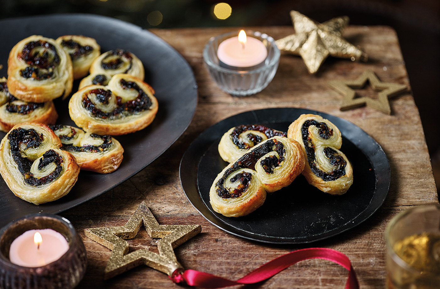 Caramelised onion and spinach palmiers recipe