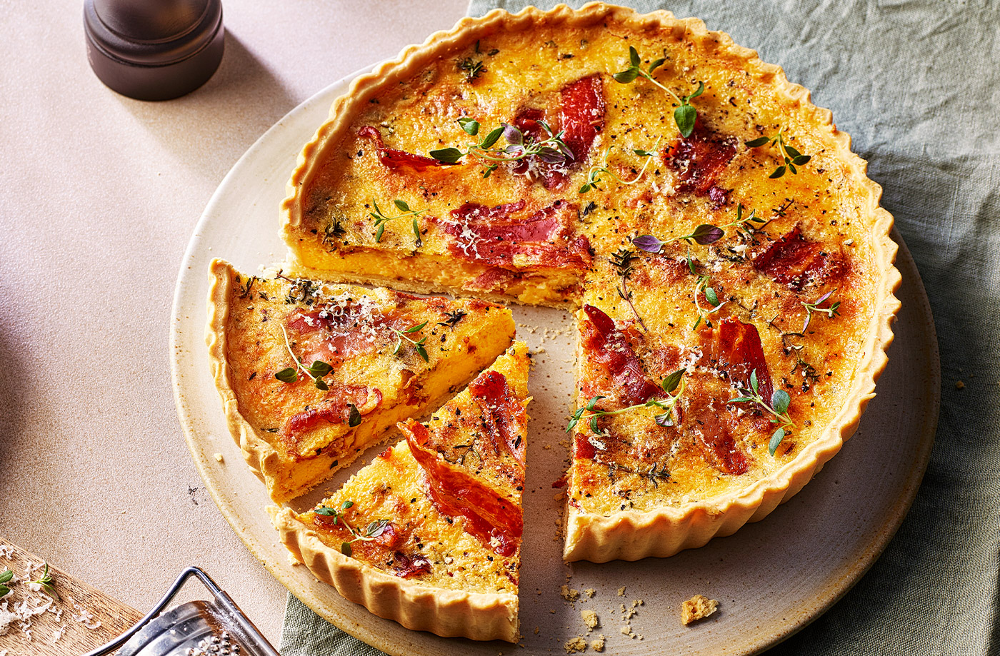 Carbonara quiche recipe