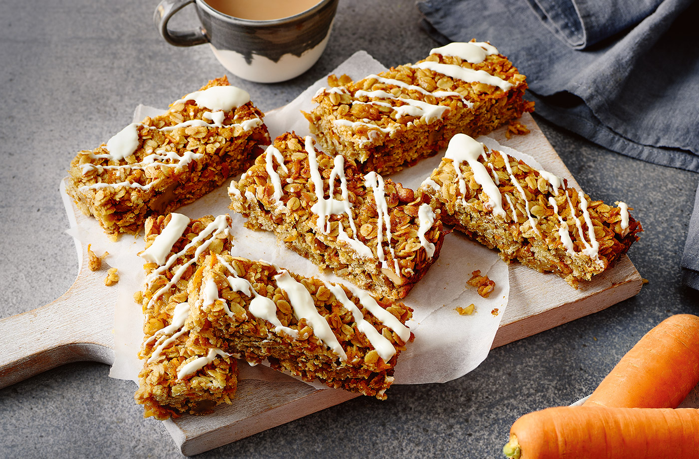 Carrot cake flapjacks recipe