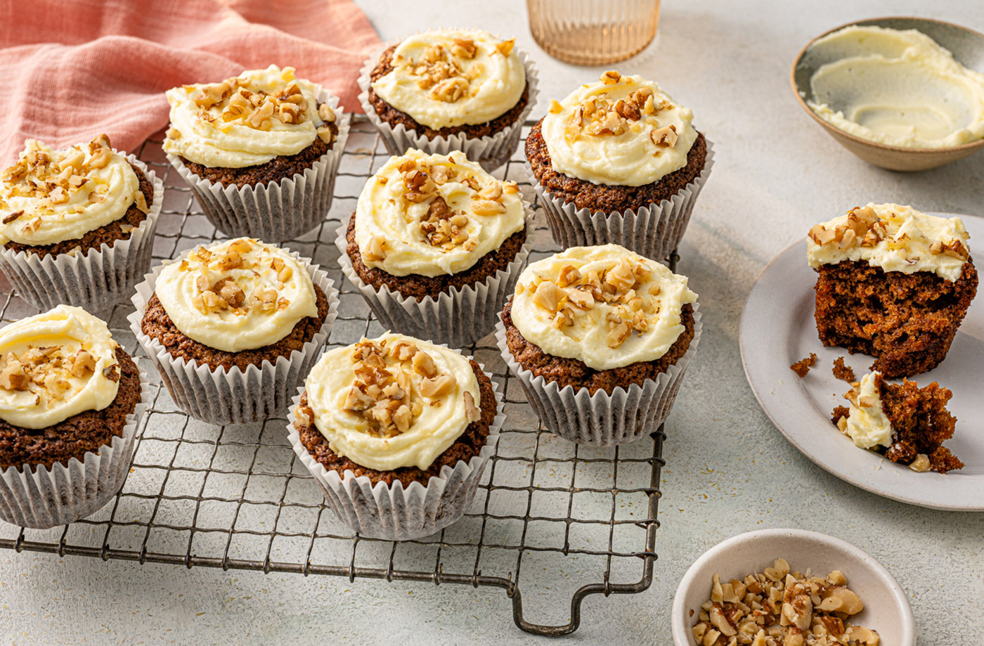 Carrot cake muffins recipe