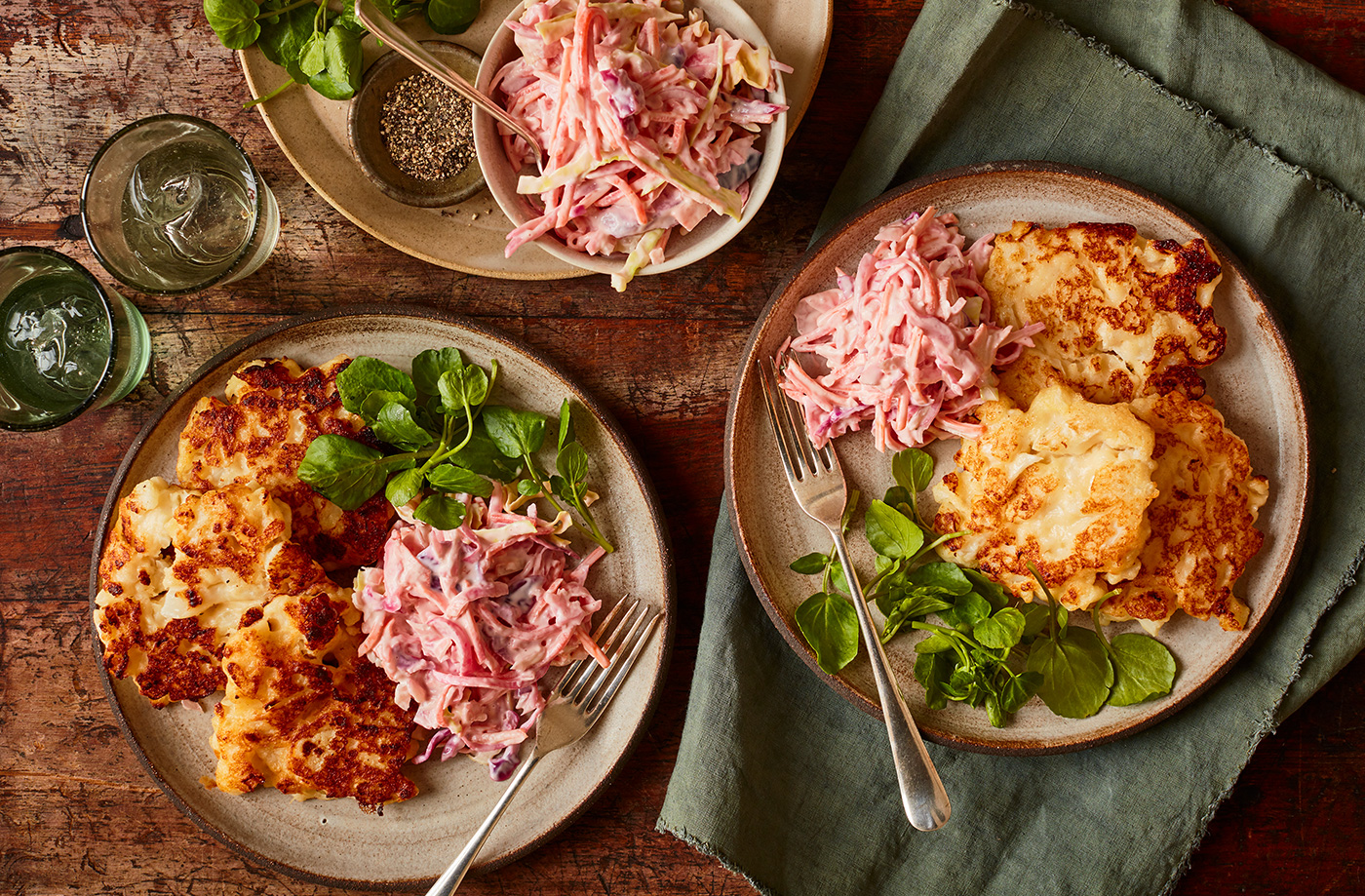 Cauliflower cheese fritters recipe
