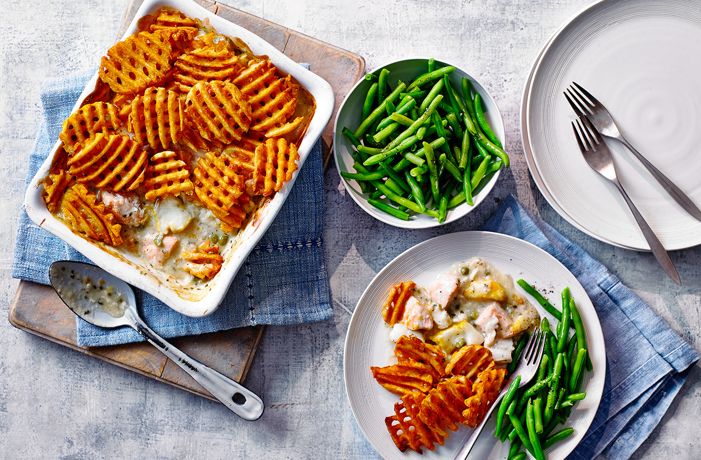 Cheat's fish pie recipe