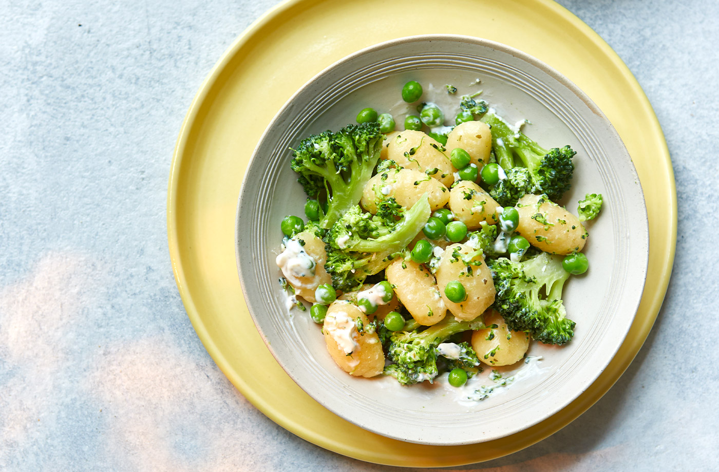 Cheesy broccoli gnocchi recipe
