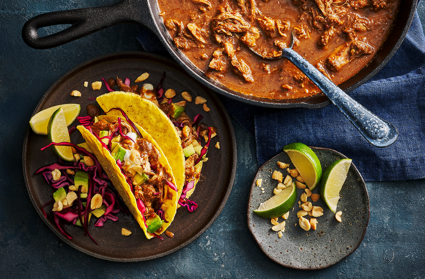 Chicken mole tacos recipe
