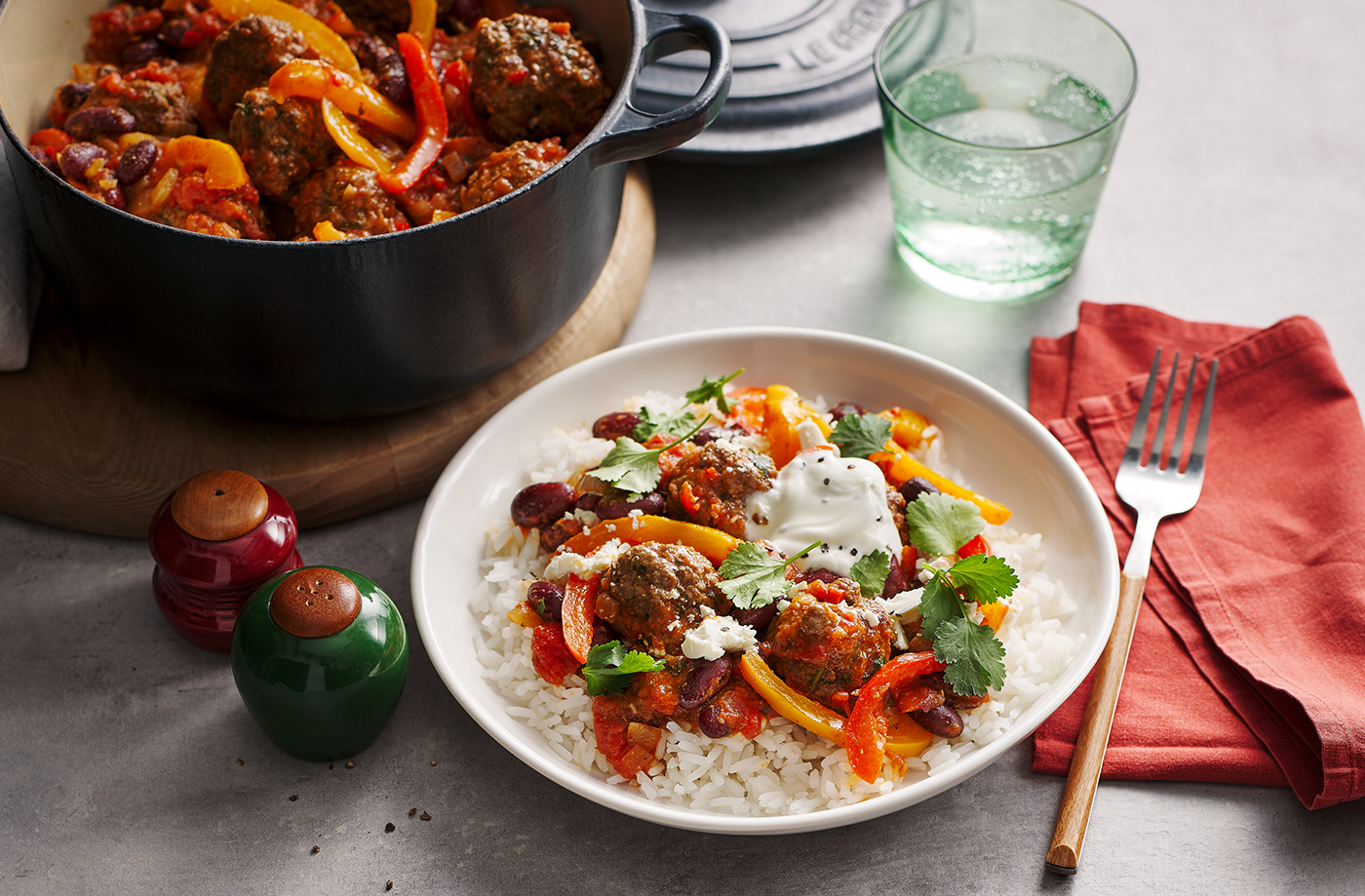 Meatball chilli con carne recipe