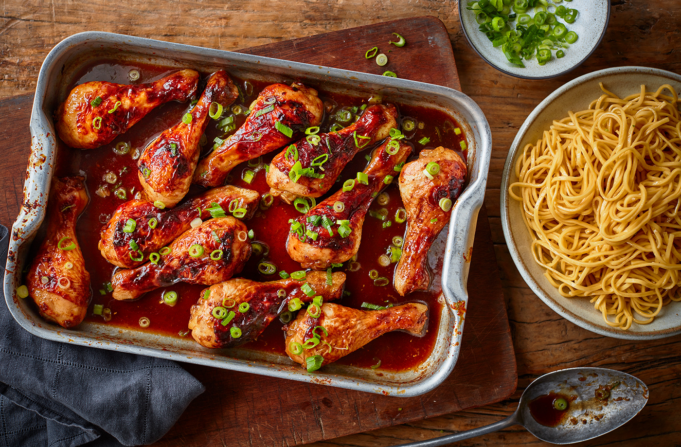 Chinese chicken drumstick traybake recipe