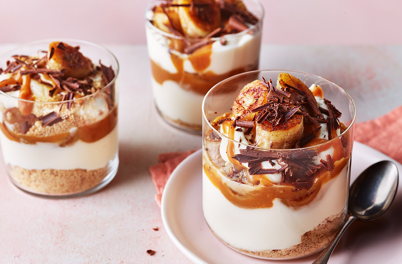 Cinnamon banana trifle pots recipe