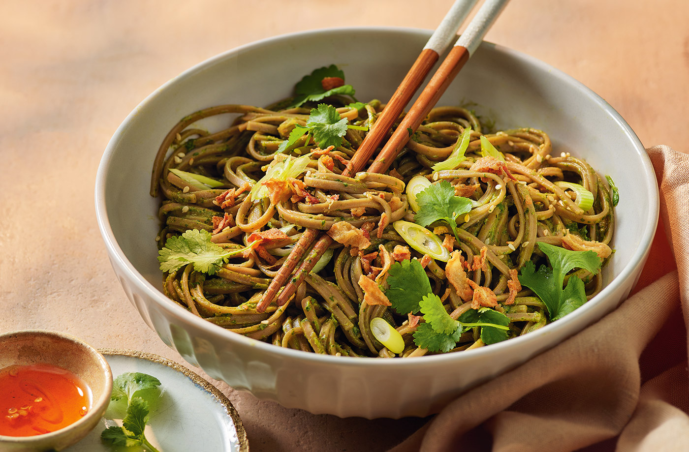 Coriander soba noodles recipe