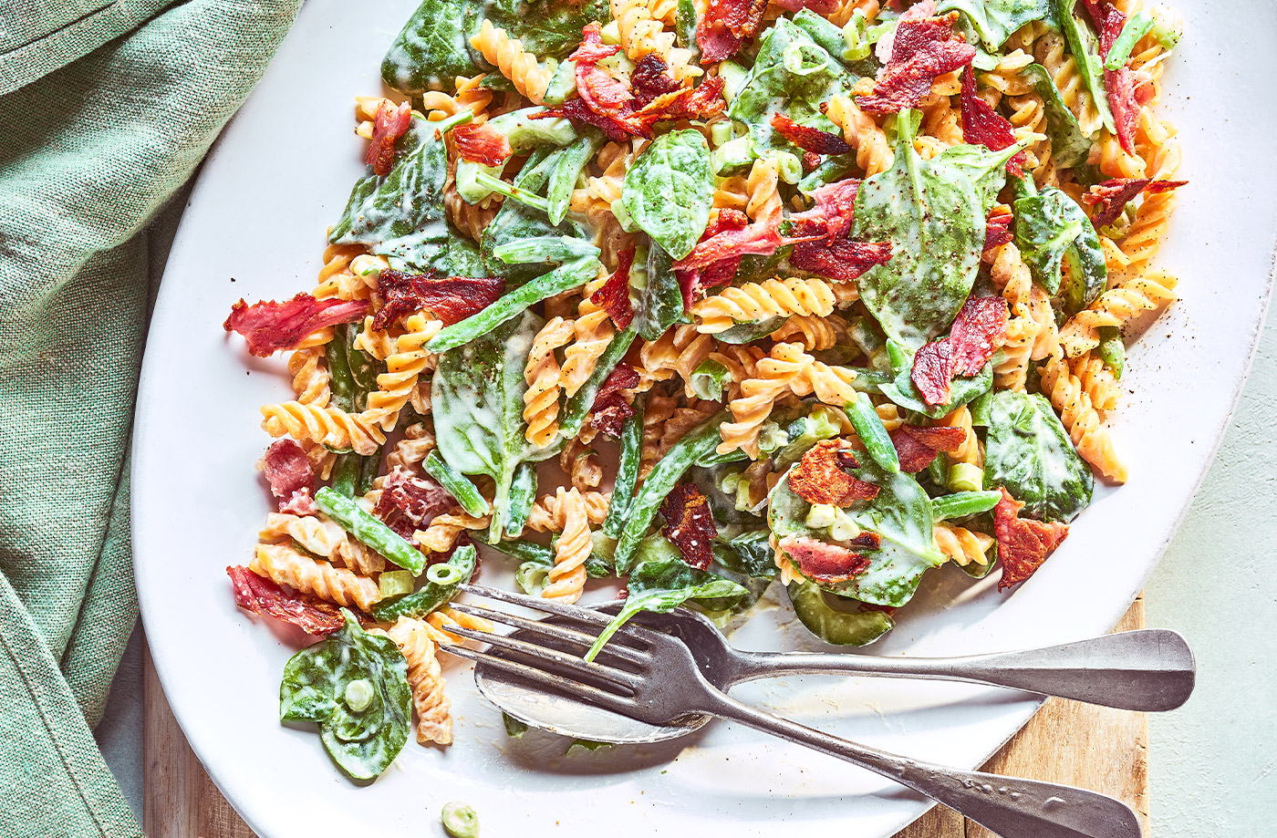 Creamy bacon pasta salad recipe
