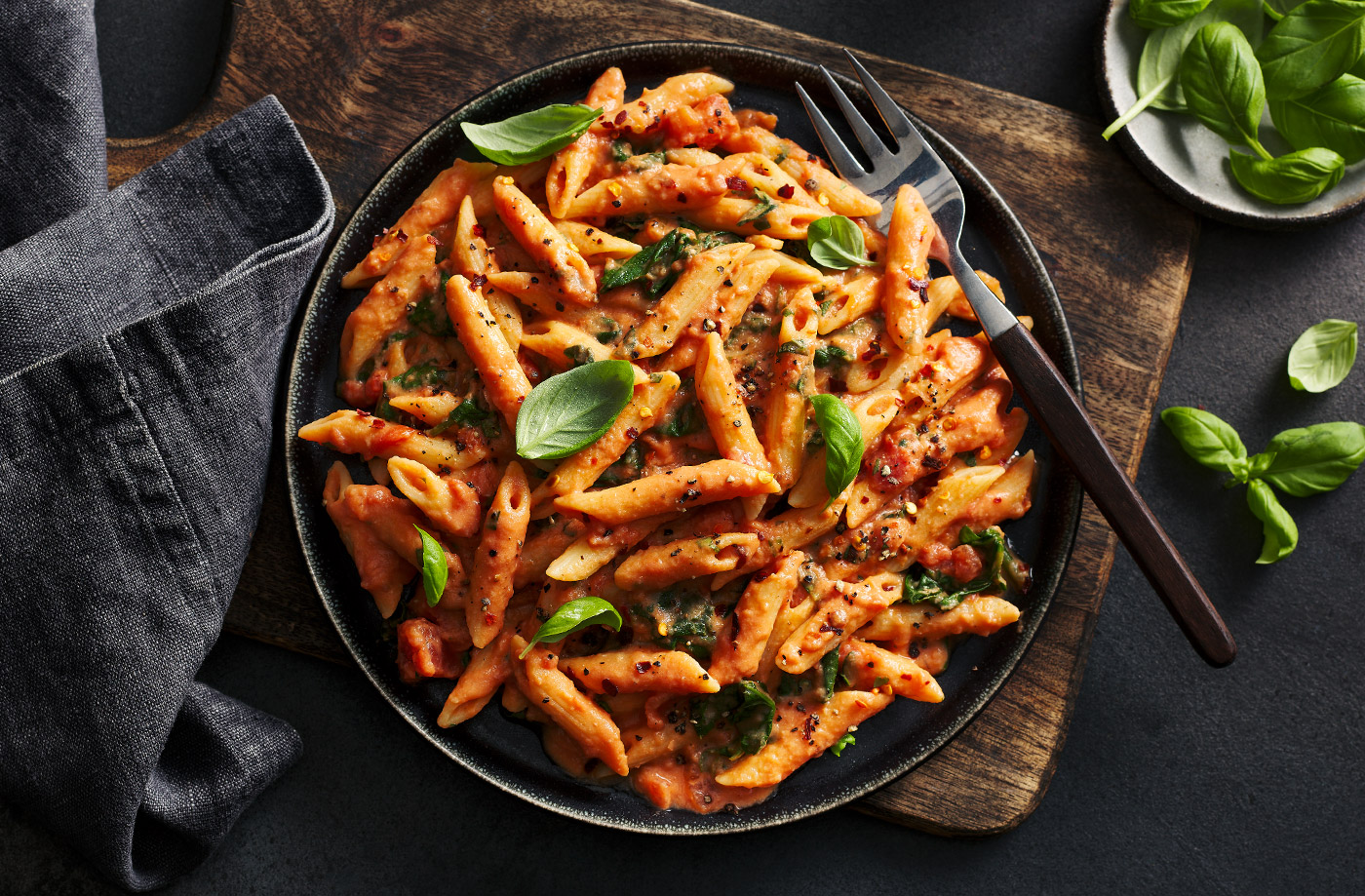 Creamy hidden-bean pasta sauce recipe