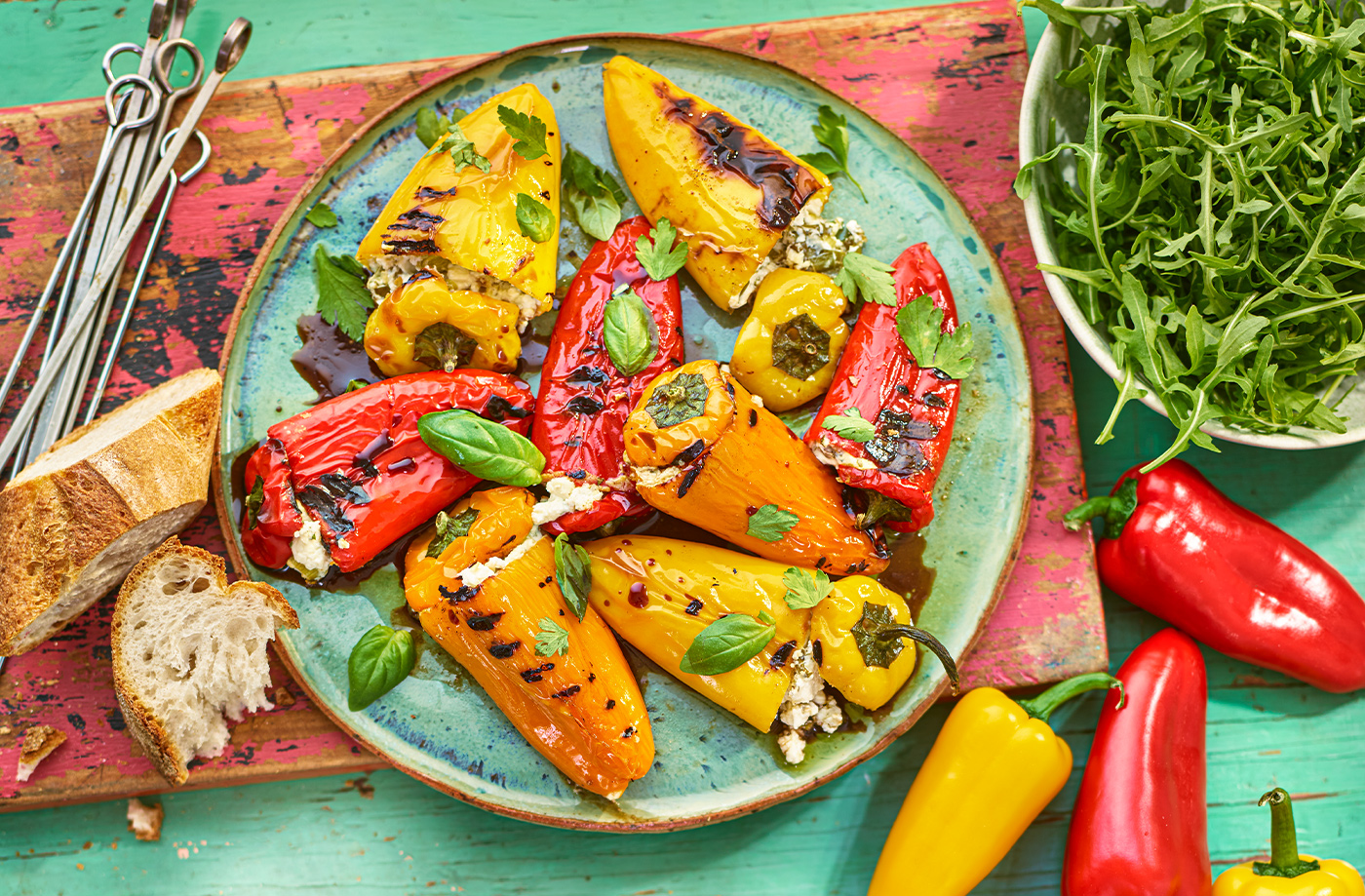 Creamy stuffed peppers recipe