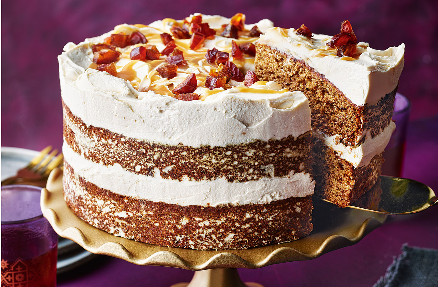 Dina Begum's caramel and date cake recipe