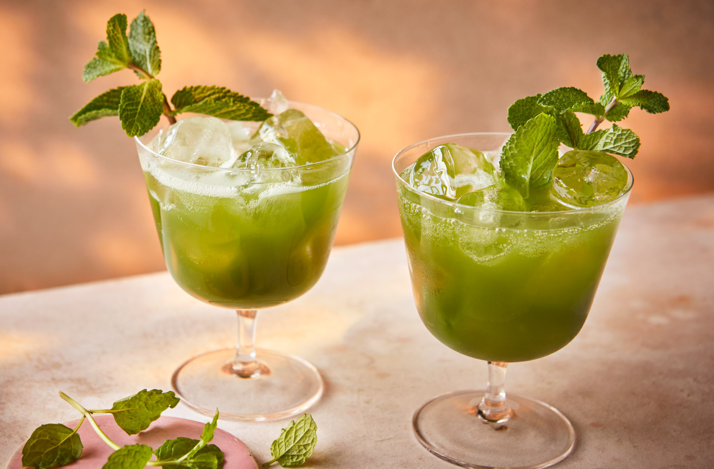 Elderflower matcha spritz recipe
