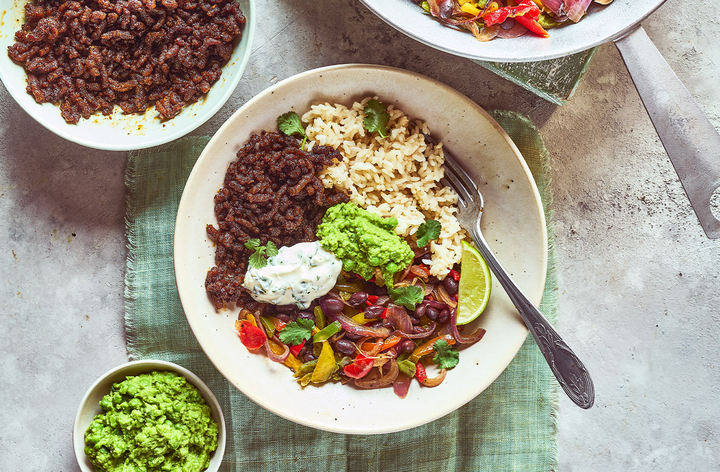 Fajita rice bowls recipe