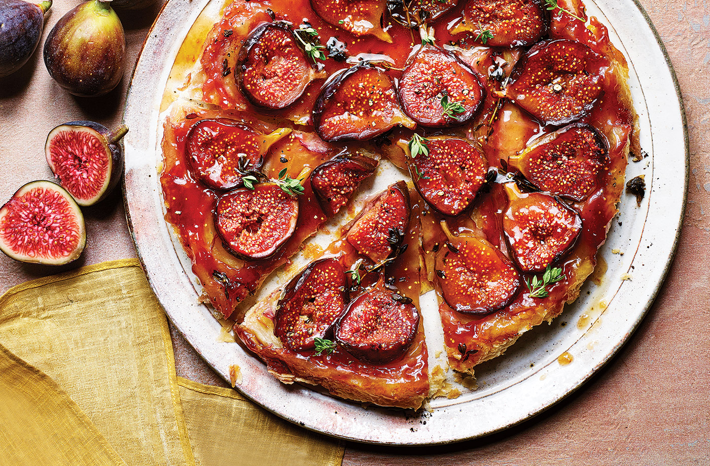 Lunchtime fig tarte Tatin recipe