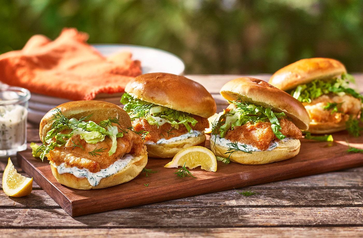 Crispy fish sliders with herb yogurt mayo​ recipe
