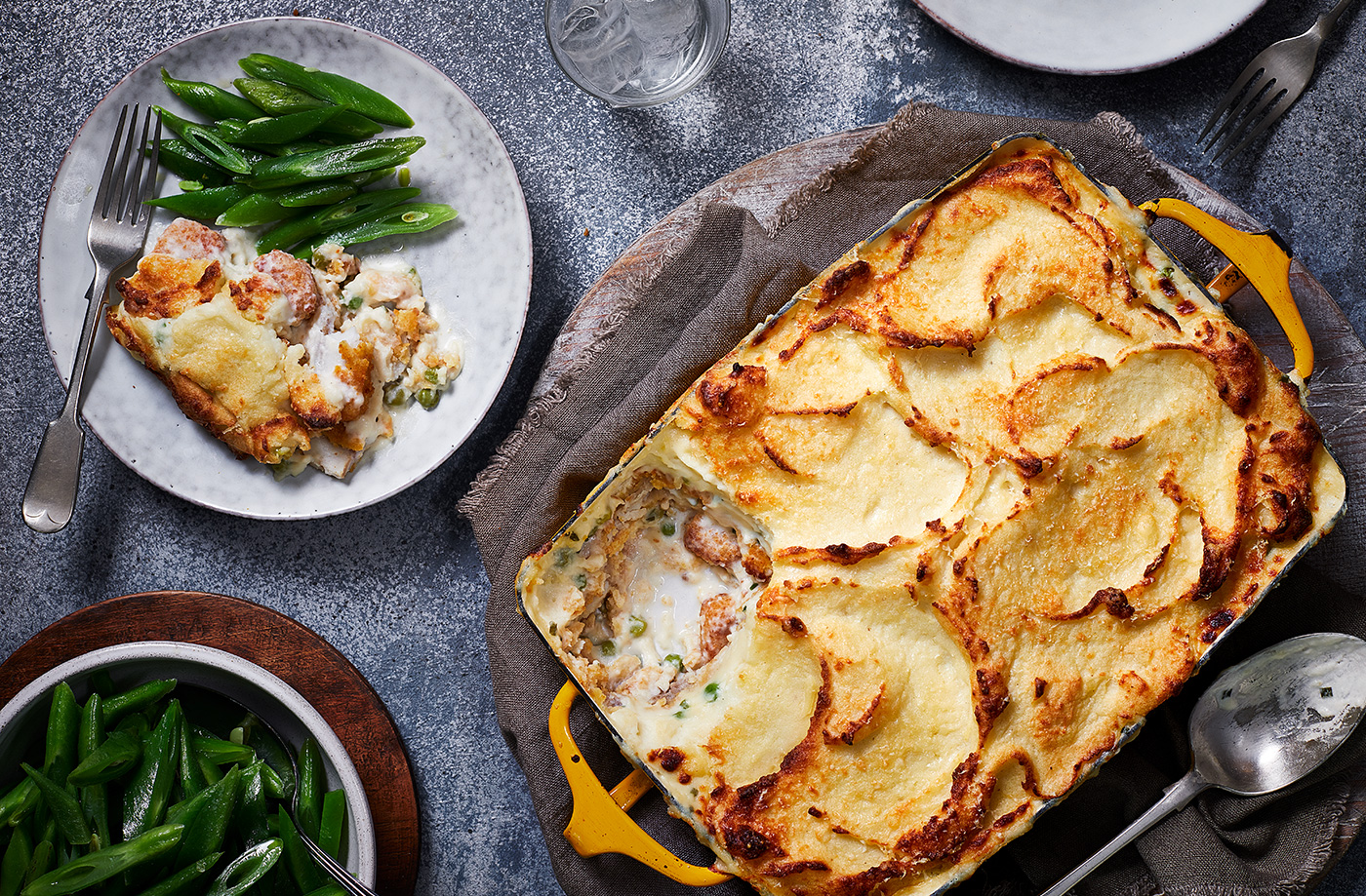 Fish finger and pea pie recipe