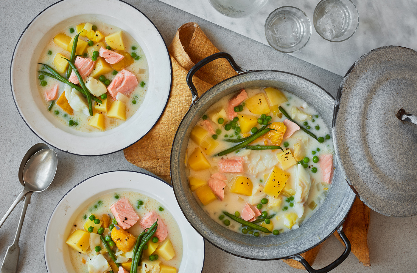 Creamy fish stew recipe