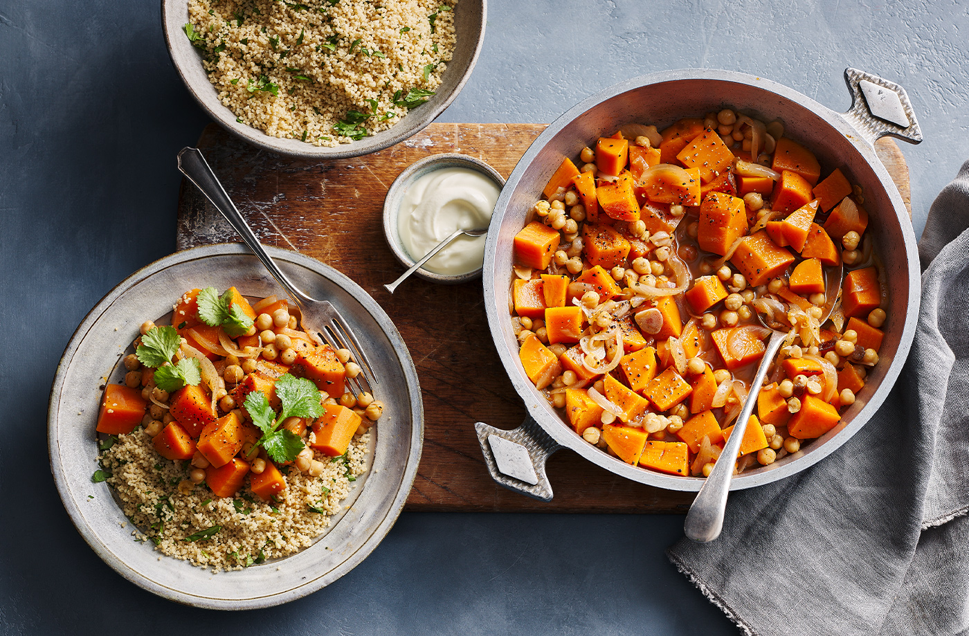 Fruity sweet potato tagine recipe