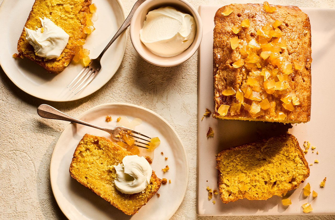 Ginger and lemon drizzle cake recipe